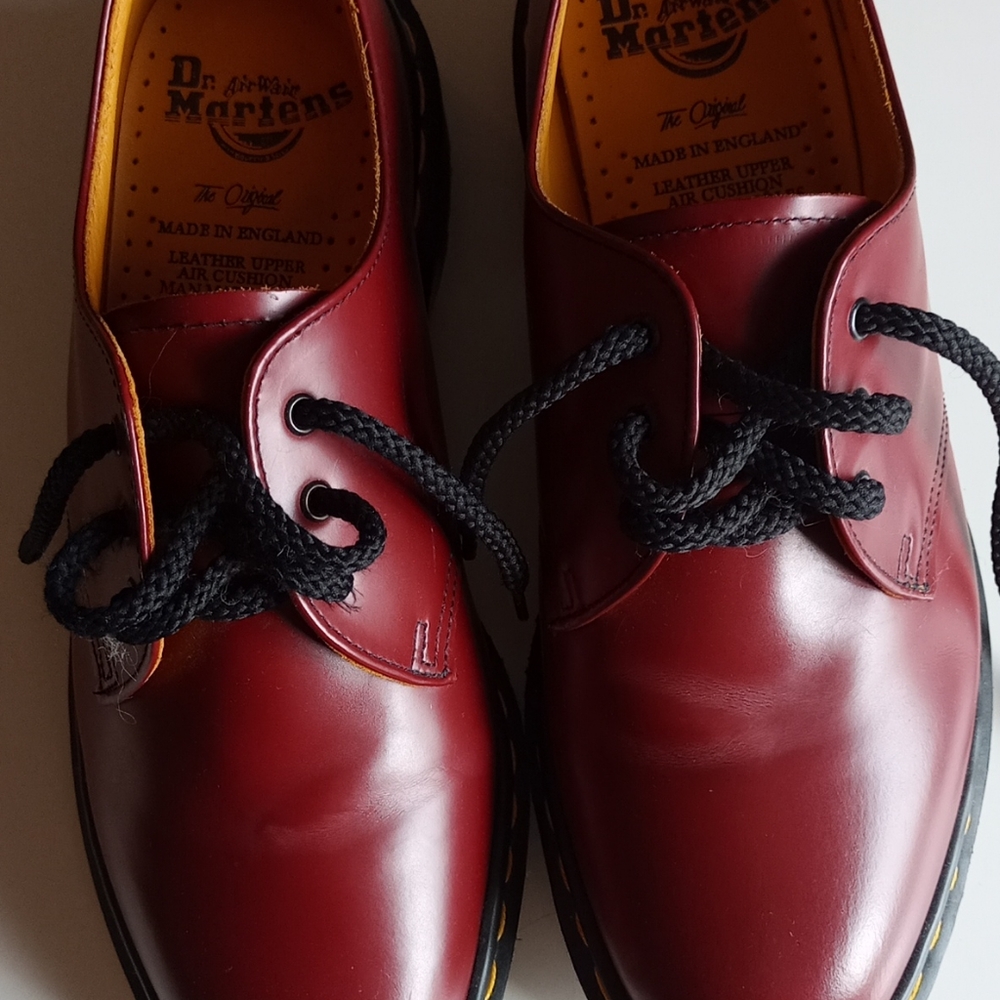 Dr. Martens Deep Red Leather Lace Up Oxford Shoes EU41